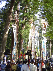 上阿田木神社の春祭り
