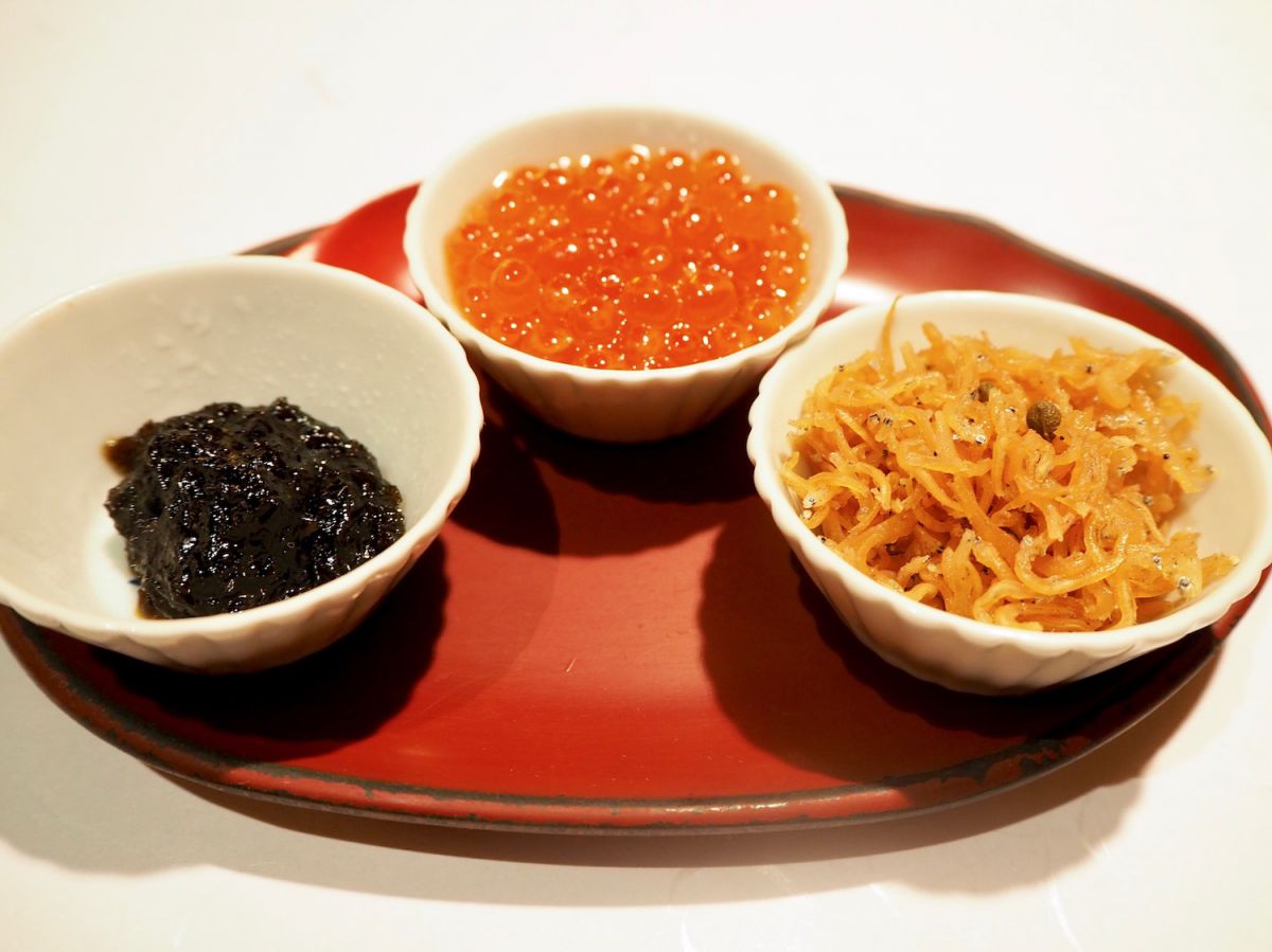 「お供三種盛り」 780円