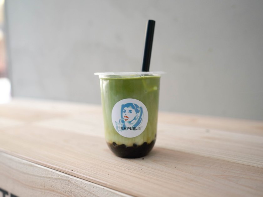 黒糖抹茶タピオカラテ 550円(税別)
