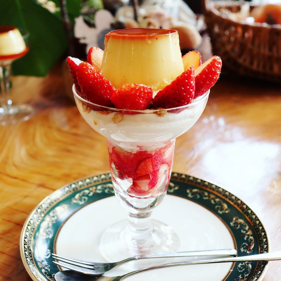 「プリンパフェ 1600円(ドリンク付)」
