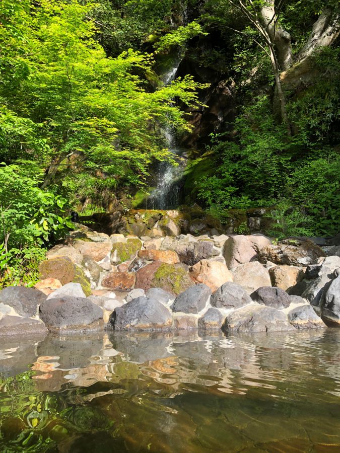 マイナスイオンに包まれ、森林浴を楽しみながらの温泉も最高です!