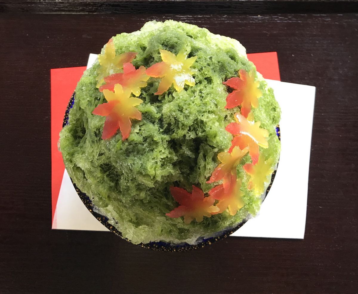 秋のあんみつ氷〜もみじ狩り〜 1400円