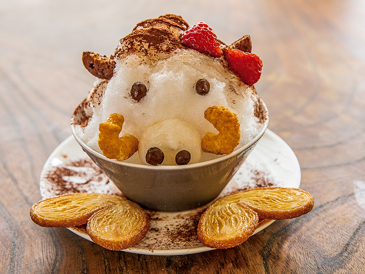 干支をモチーフにした「恋するいのこちゃん」(900円税込)/大福茶屋さわた