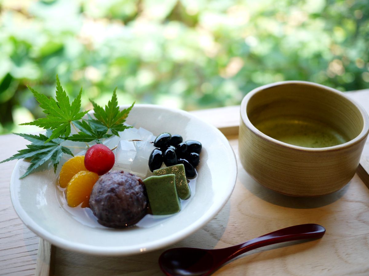 +500円で抹茶のセットにできます。