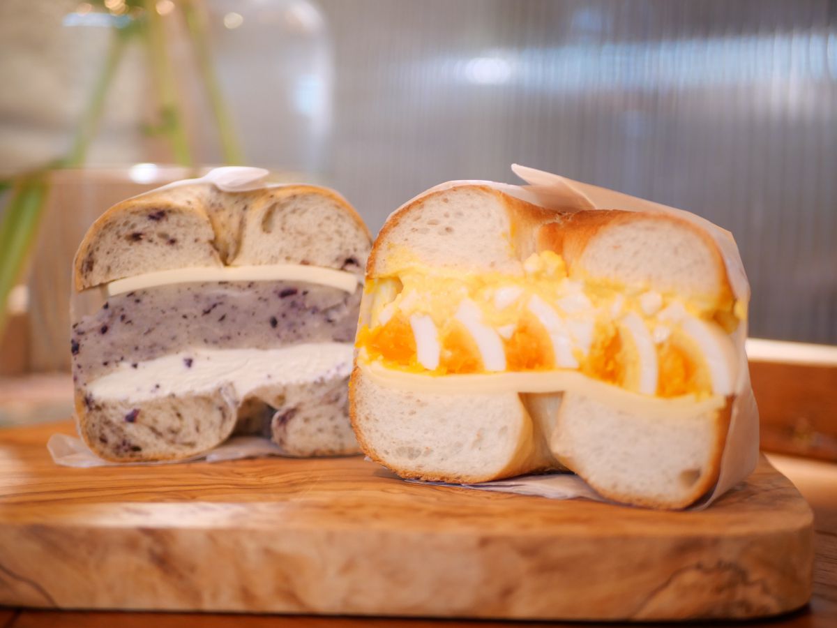 紫蘇あんバターサンド、たまごサンド