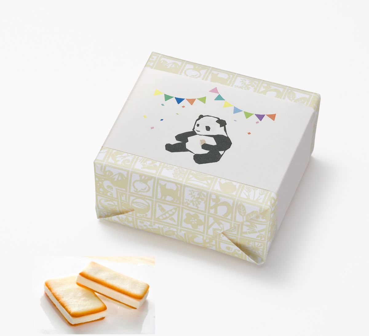 みとわパンダパッケージ5枚入 648円(賞味期限 約60日)
