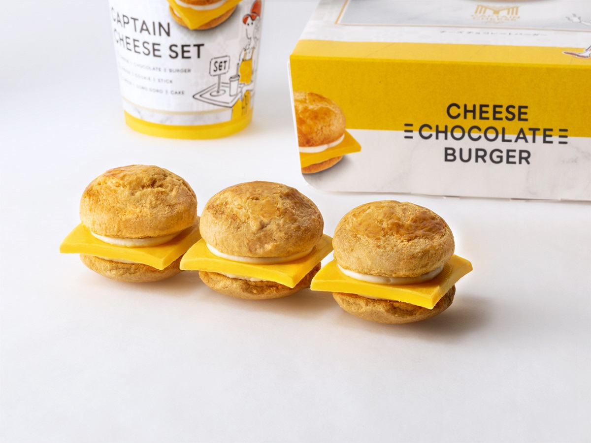 チーズチョコレートバーガー3個入 550円 6個入 900円 9個入 1350円 12個入 1800円(税込)/マイキャプテンチーズTOKYO