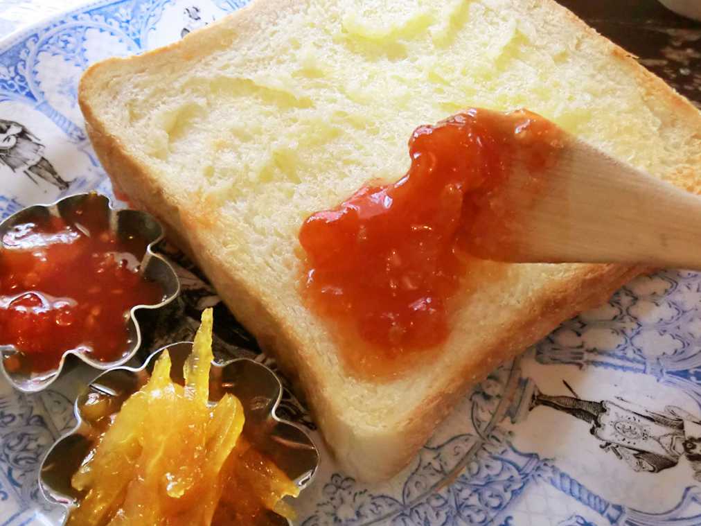 とろけたチーズにはちみつがかかる ハニーバターチーズトースト 船場経済新聞