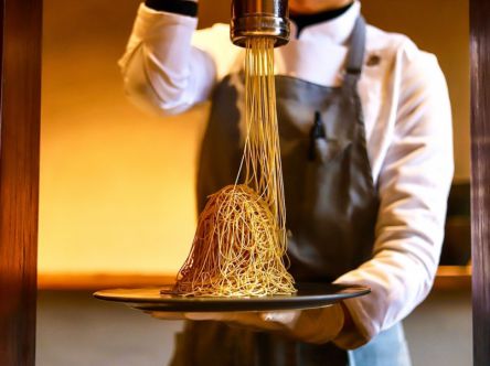 視覚を100パーセント奪われる錦糸モンブランの世界。【きょん。のあの日この日のカフェダイアリー。】