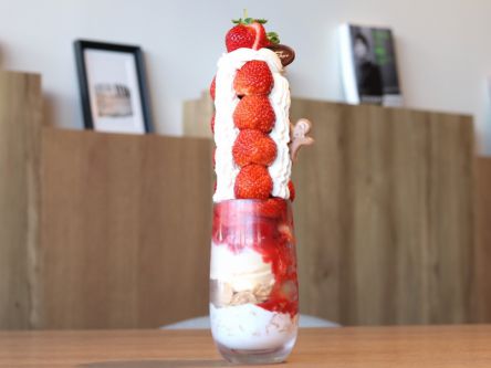 驚きのルックス！いちごが連なる“山登りパフェ”が圧巻すぎ！！