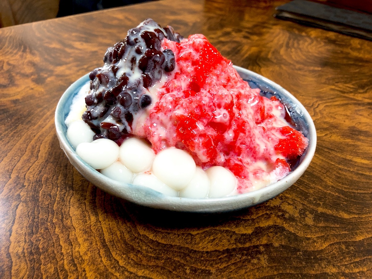 いちごミルク金時白玉 1150円(税込)