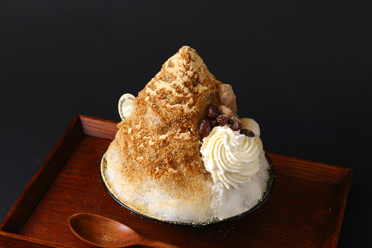 純氷かき氷(黒蜜きなこ)850円(税別)