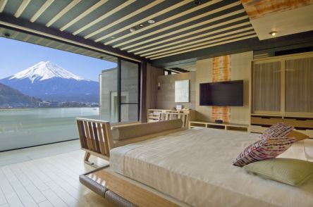 全客室から見える富士山と河口湖の絶景！「風のテラス ＫＵＫＵＮＡ」