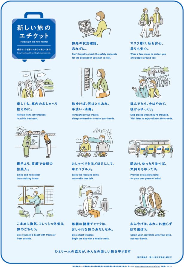 新しい旅のエチケット、感染リスクを避けて安心で楽しい旅行を