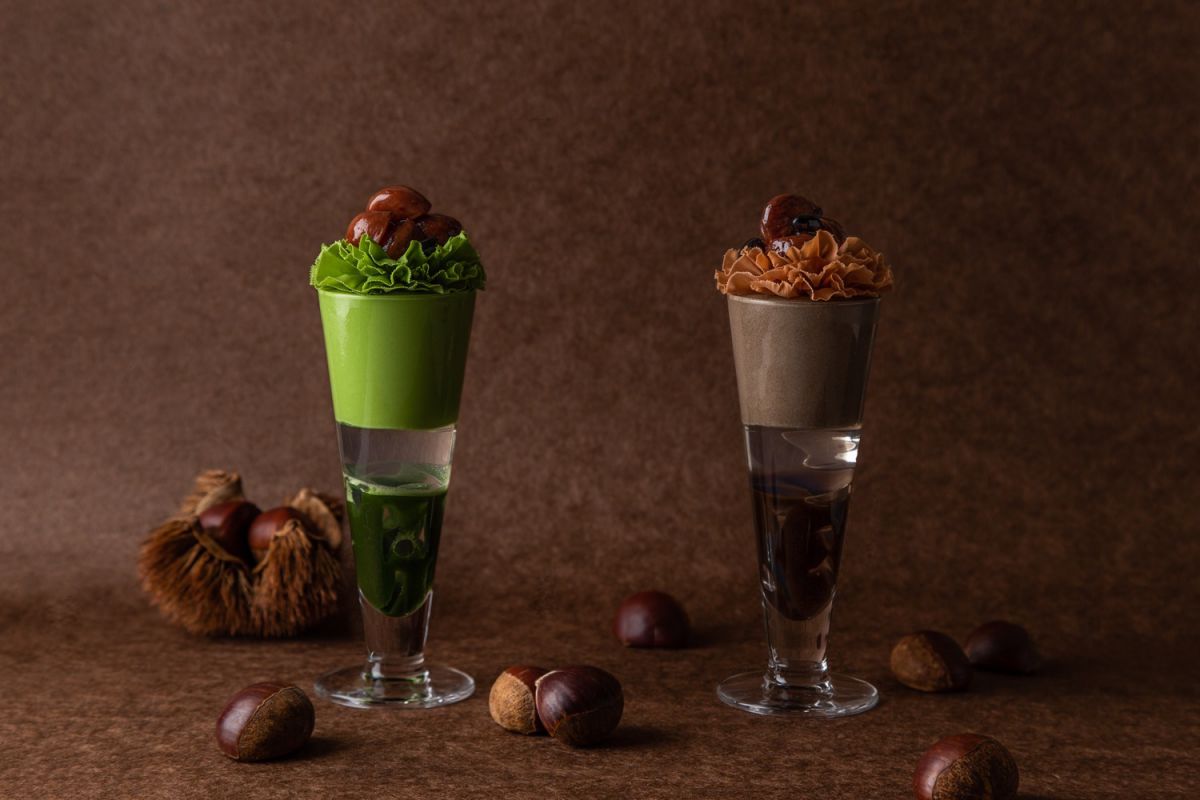 京都の玄関口jr京都駅で 秋冬限定の栗とお茶の 和の三層パフェ がお出迎え るるぶ More