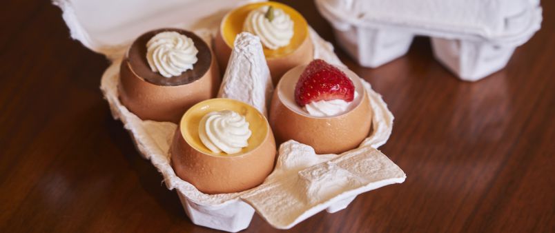 エキナカ土産の定番！卵の殻に入った「うふプリン」の本店「キャトル