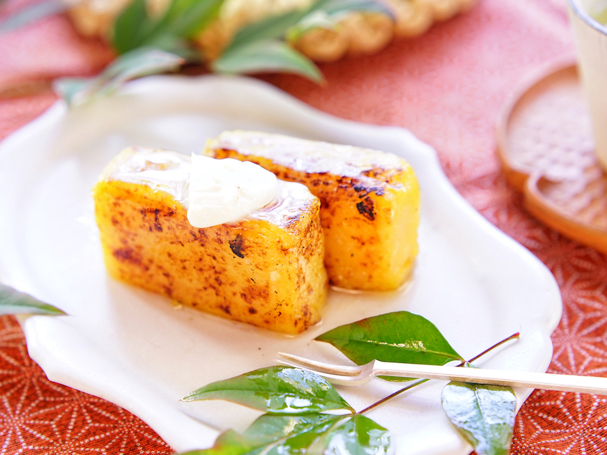 バター香る 香ばし焼き芋ようかん Kyoko Plusのレシピ テーブルコーデvol 26 るるぶ More