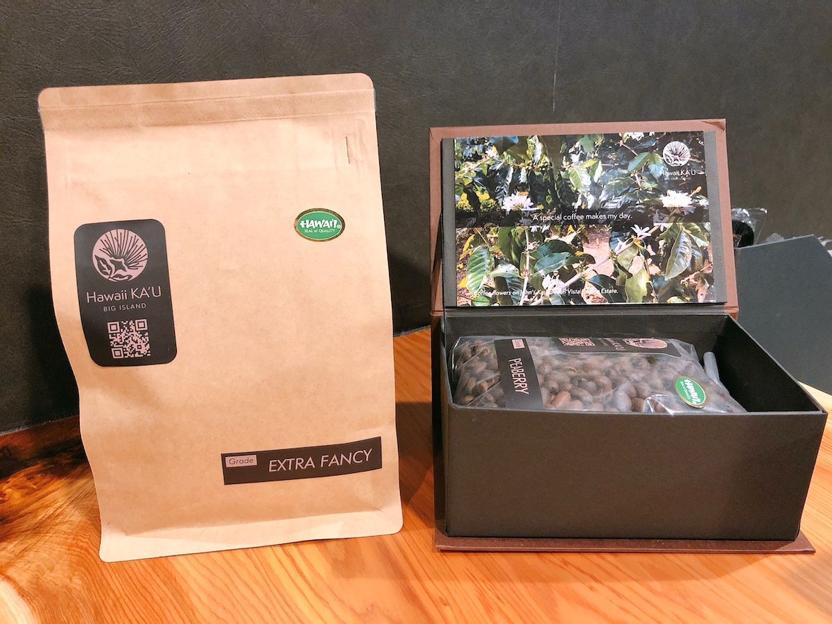最上級ExtraFancy 200g【豆】: 100%カウコーヒー 5994円、至宝ピーベリー 200g【豆】:100% カウコーヒー 12096円税込