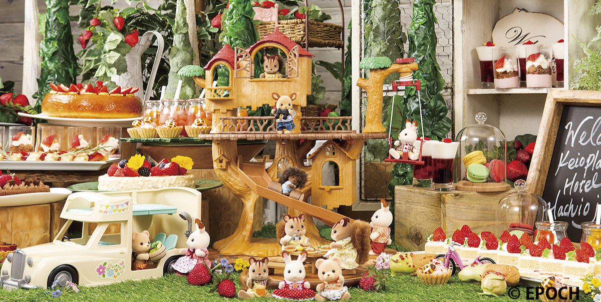 甘いいちごスイーツビュッフェにシルバニアファミリーが登場 京王プラザホテル 八王子 るるぶ More