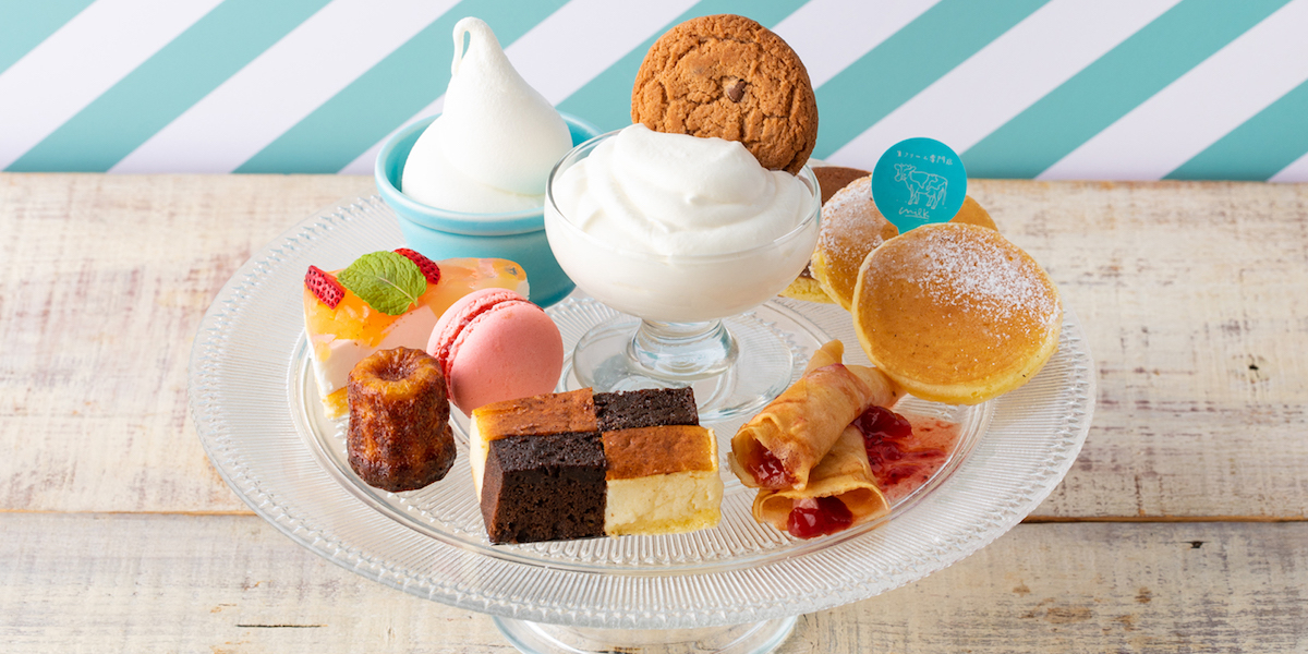 原宿ミルクベーカリー に究極の生クリーム お菓子9種のプレート登場 るるぶ More