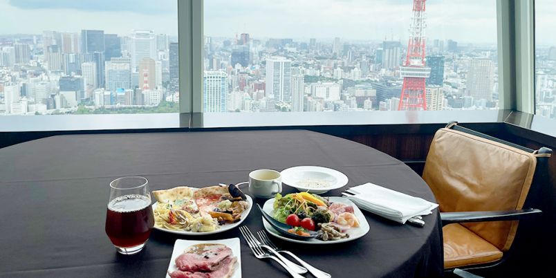 東京タワーを一望しながら贅沢なランチビュッフェを堪能できる神谷町 「XEX ATAGO GREEN HILLS」