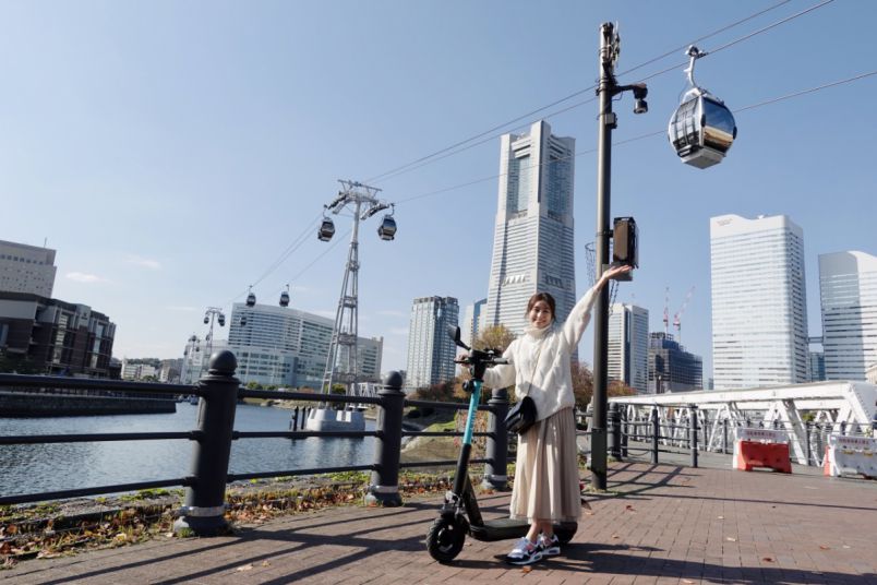 横浜に「LUUP」が登場！ヘルメットなしでスイスイ行ける、みなとみらい散歩を体験♪