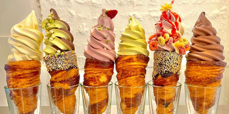 京都でおしゃれなハイブリットスイーツを「クロワッサンソフトクリームとワインchichi」
