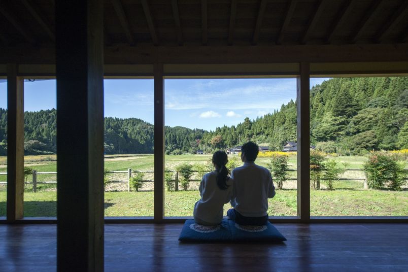 里帰り気分でくつろげる築150年超の古民家。じぃじとばぁばの