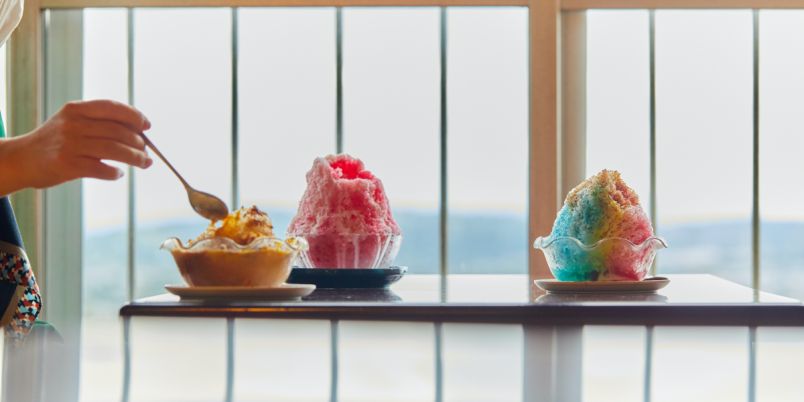奈良】生駒山の天空カフェ「楽食・宝山」でかき氷＆昭和レトロな
