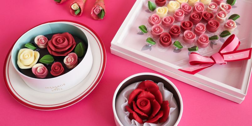 大丸東京店に美しすぎるお花のチョコブランド「MESSAGE de ROSE BY KARENDO」がオープン