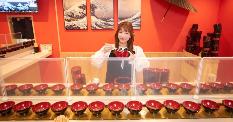 新宿のセルフ式わんこそば専門店「アミューズメントわんこそば