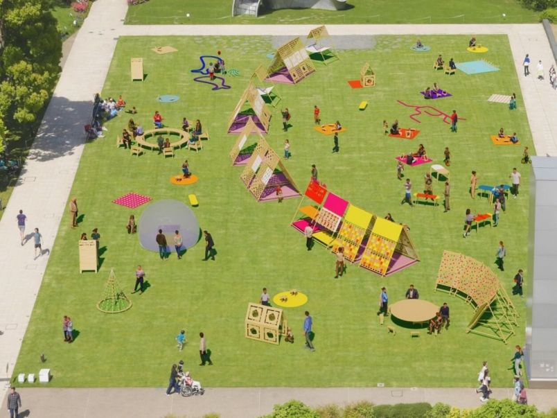 東京ミッドタウンの芝生の上で手ぶらピクニック！「MIDTOWN OPEN THE PARK 2023」開催