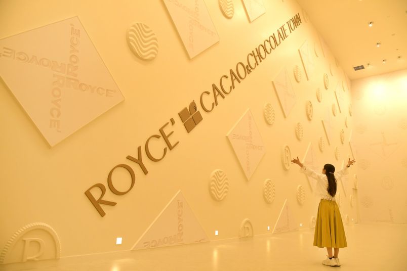 チョコ(プロフィールお読み下さい♫)様ダウンホワイト ROYAL PARTY（ロイヤルパーティー） ダウンコート ダウンジャケット