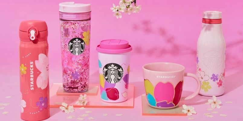 スタバ新作・グッズ2024】桜が、カラフルで大胆なデザインに！「SAKURA グッズ 第1弾」春を感じる桜 や、キラキラがかわいい！マグカップやタンブラーが登場｜るるぶu0026more.