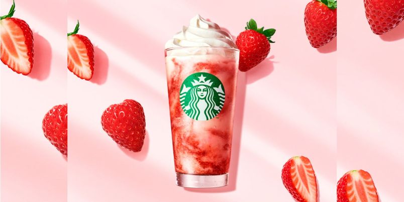 スターバックス スタバ いちご ストロベリーピンク 旧ロゴ