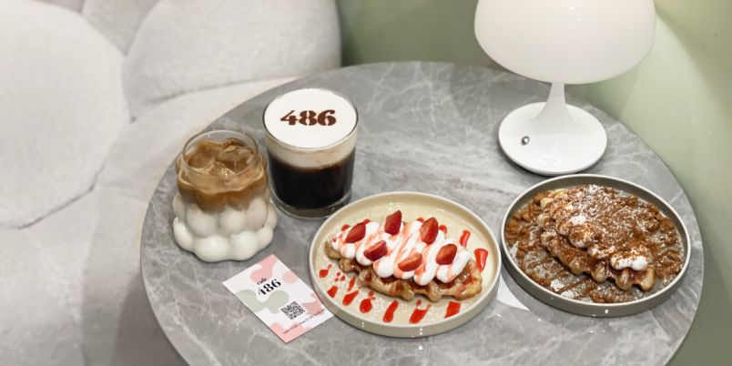 表参道】韓国風カフェ「cafe486」でかわいいクロッフル