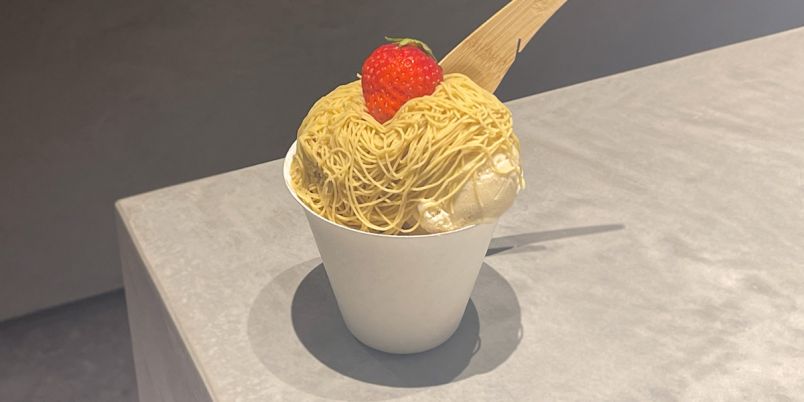 銀座「WAGURISHIRATSUYU GINZA」で絶品モンブランパフェ＆最中