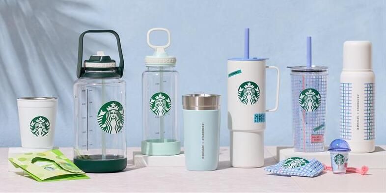 スタバ新作・グッズ】涼しげブルーが、かわいい♪「サマー