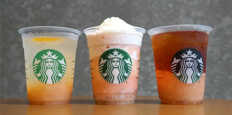 スタバ2026年7月新作、桃の季節限定ラテが登場
