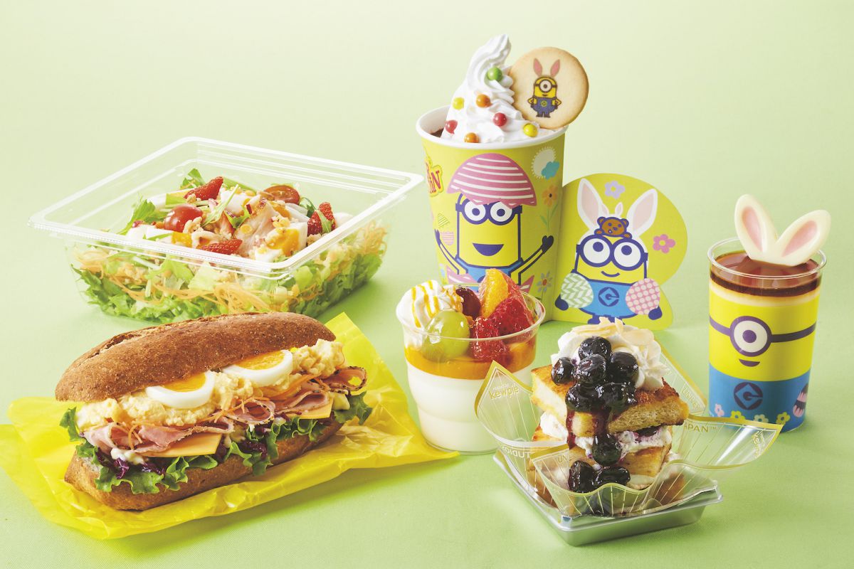 パワーサラダ イースター(グリルチキン&イチゴ)、イースター・サンドウィッチセットなど(販売店舗:ビバリーヒルズ・ブランジェリー)