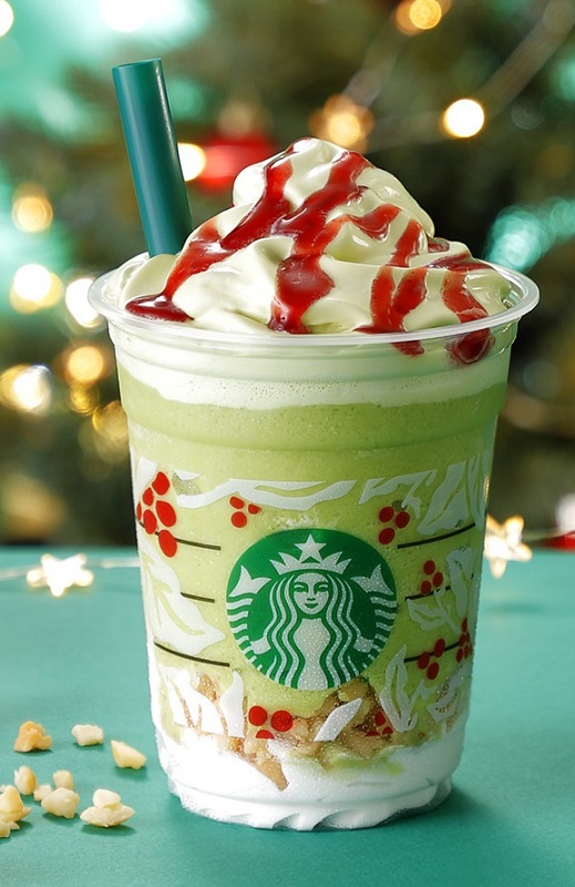 ピスタチオ クリスマス ツリー フラペチーノ® Tall 590円 (Tallサイズのみ/税別)