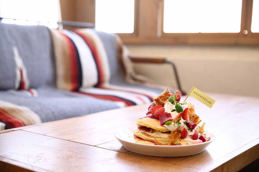 あまおうミルフィーユのパンケーキ 1458円