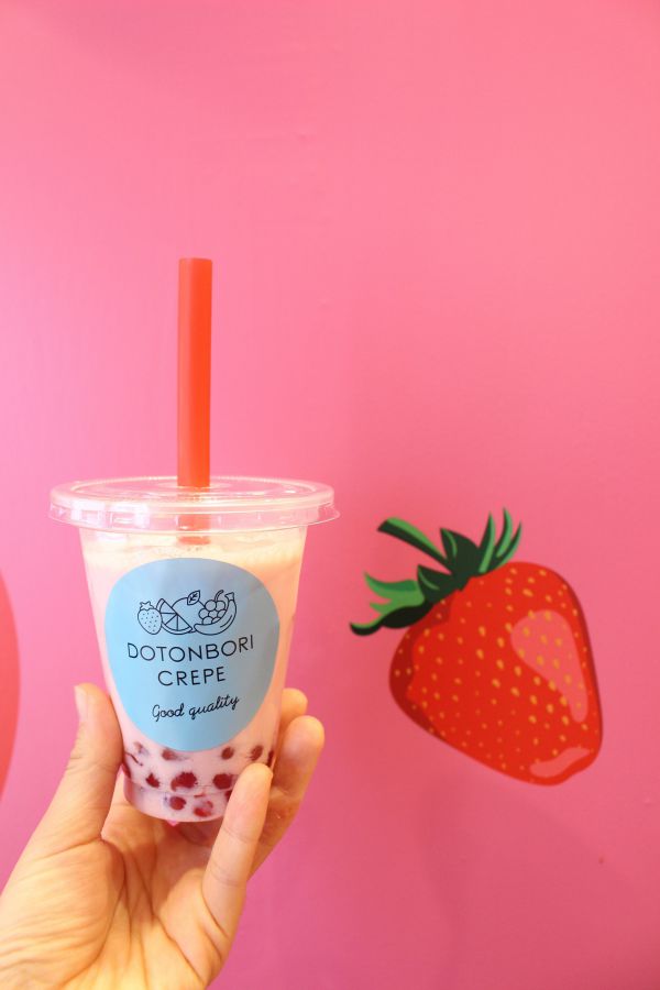 タピオカドリンク ストロベリー 480円