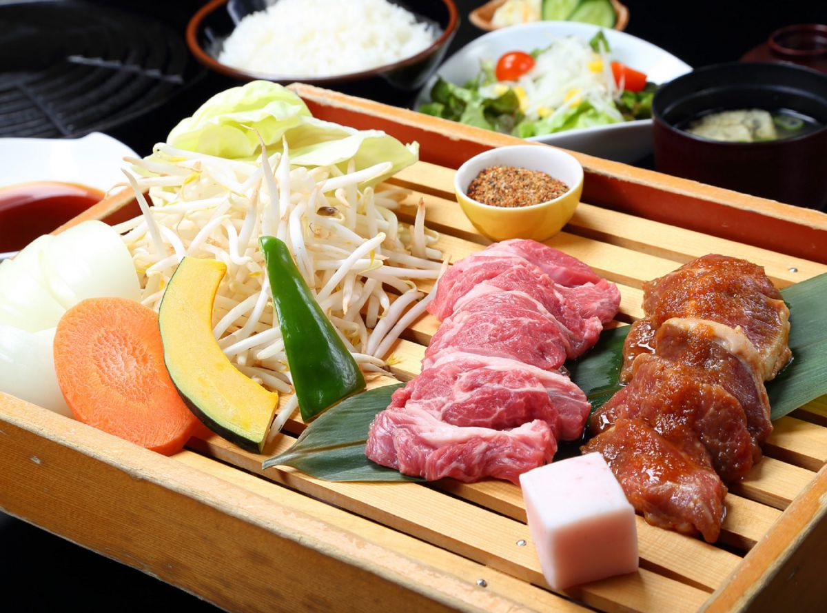 味比べジンギスカン定食 1598円