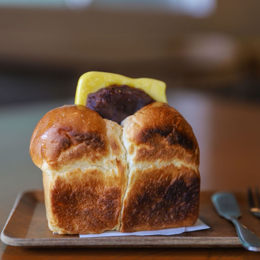 あんバターサンド(珈琲or紅茶付)950円(税別)※11~13時は、ランチ中のため、注文不可
