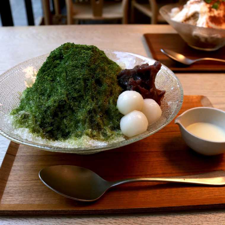 宇治抹茶かき氷 800円(税別)
