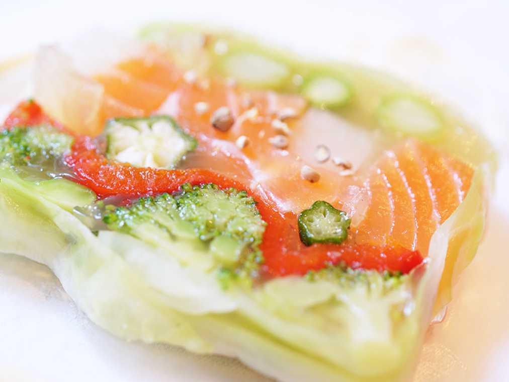 サーモンと野菜のテリーヌ
