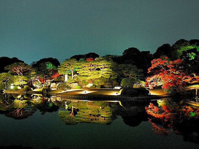 秋の夜長にちょっとお出かけ。六義園で紅葉のライトアップを楽しもう！