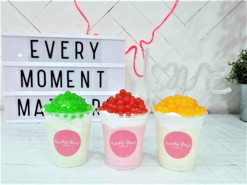 カラフルな ポッピングボバ もう食べた 名古屋 大須のbanshoji Stand バンショウジ スタンド
