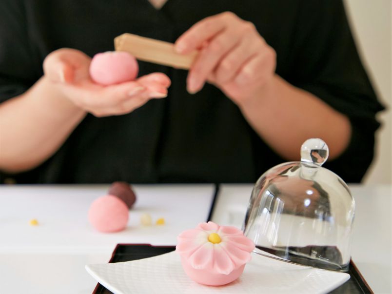 鎌倉・長谷で可愛いパステルカラーの和菓子を手作り体験！女子力磨きにピッタリ！
